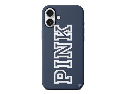 Pink Dikey Lansman Model İçi Kadife Silikon Telefon Kılıfı – Plus Serisine Özel