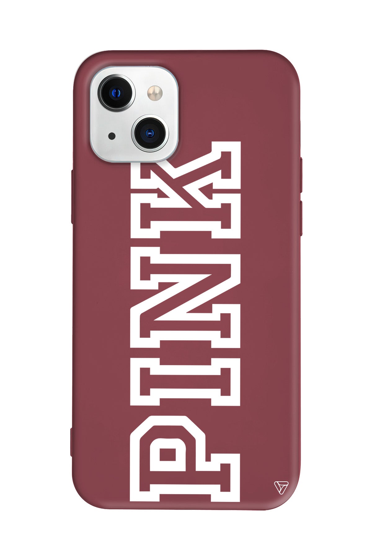 Pink Dikey Lansman Model İçi Kadife Silikon Telefon Kılıfı