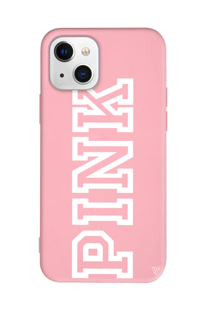 Pink Dikey Lansman Model İçi Kadife Silikon Telefon Kılıfı – Plus Serisine Özel