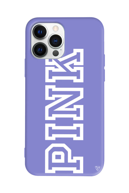 Pink Dikey Lansman Model İçi Kadife Silikon Telefon Kılıfı