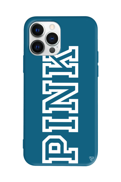 Pink Dikey Lansman Model İçi Kadife Silikon Telefon Kılıfı