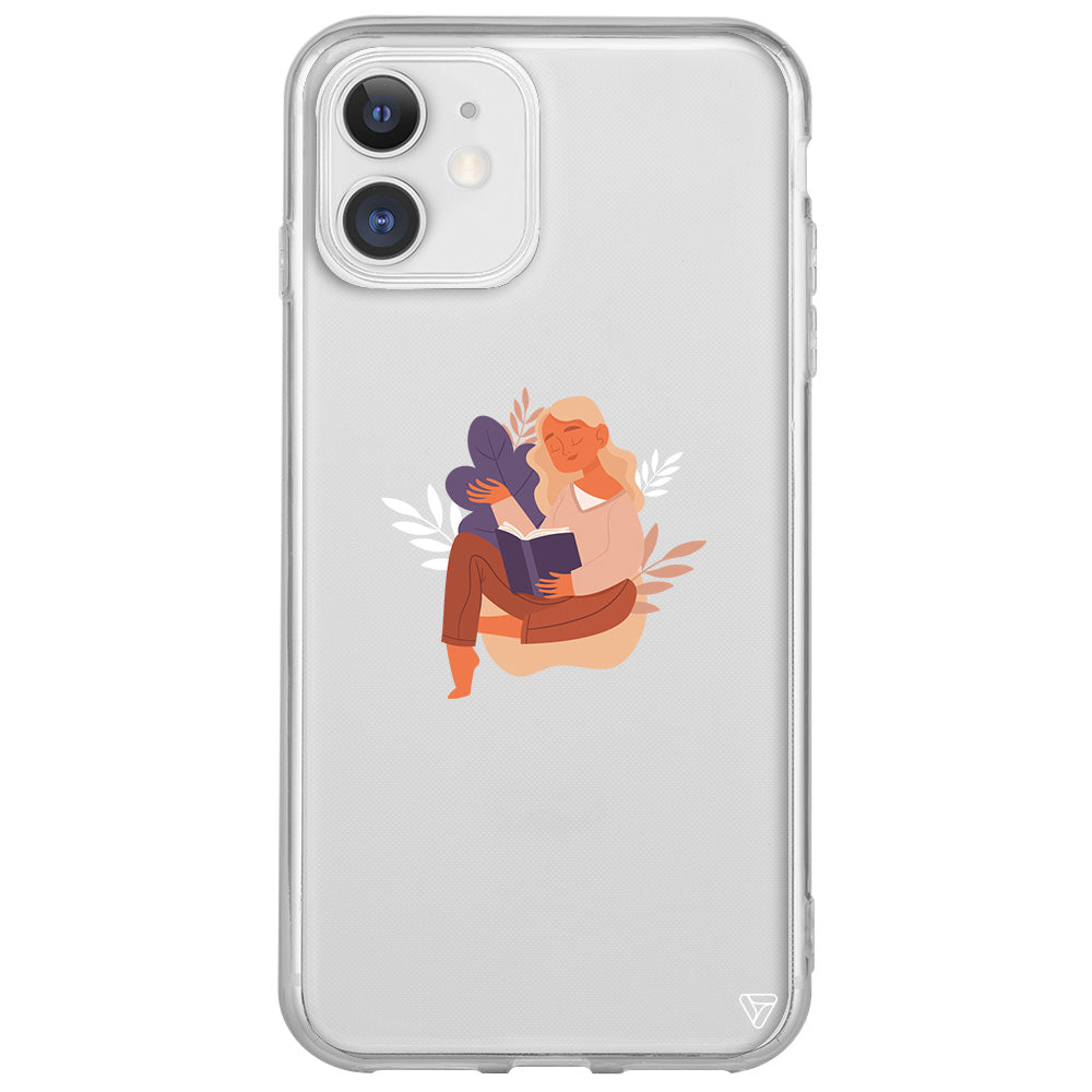 Book Lover Lansman Model İçi Kadife Silikon Telefon Kılıfı