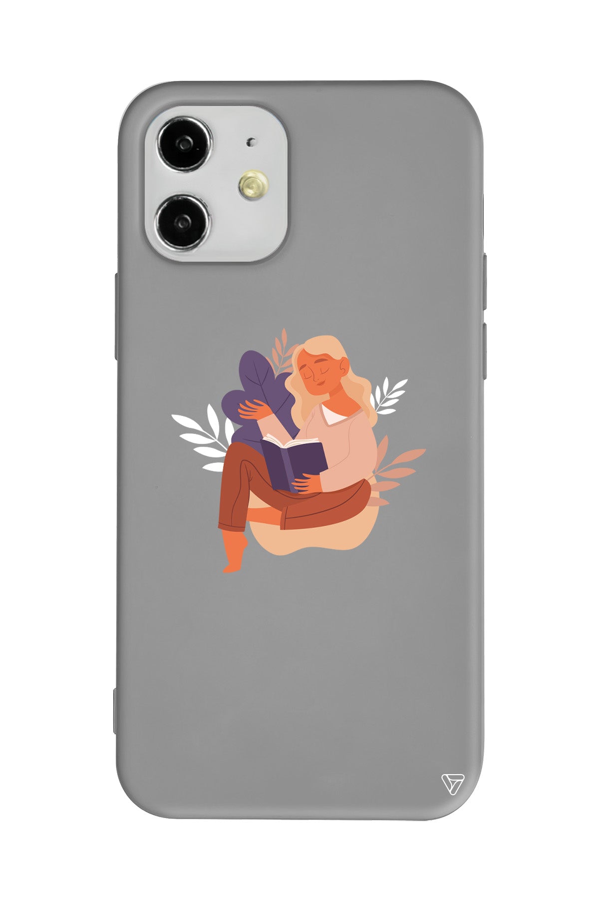 Book Lover Lansman Model İçi Kadife Silikon Telefon Kılıfı