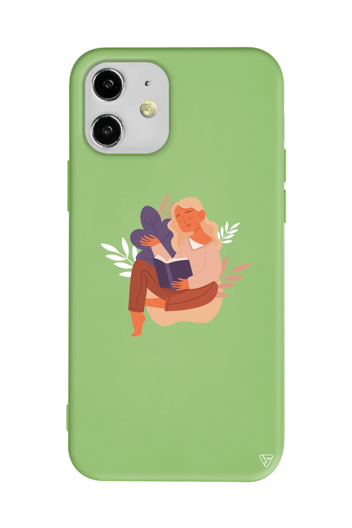 Book Lover Lansman Model İçi Kadife Silikon Telefon Kılıfı