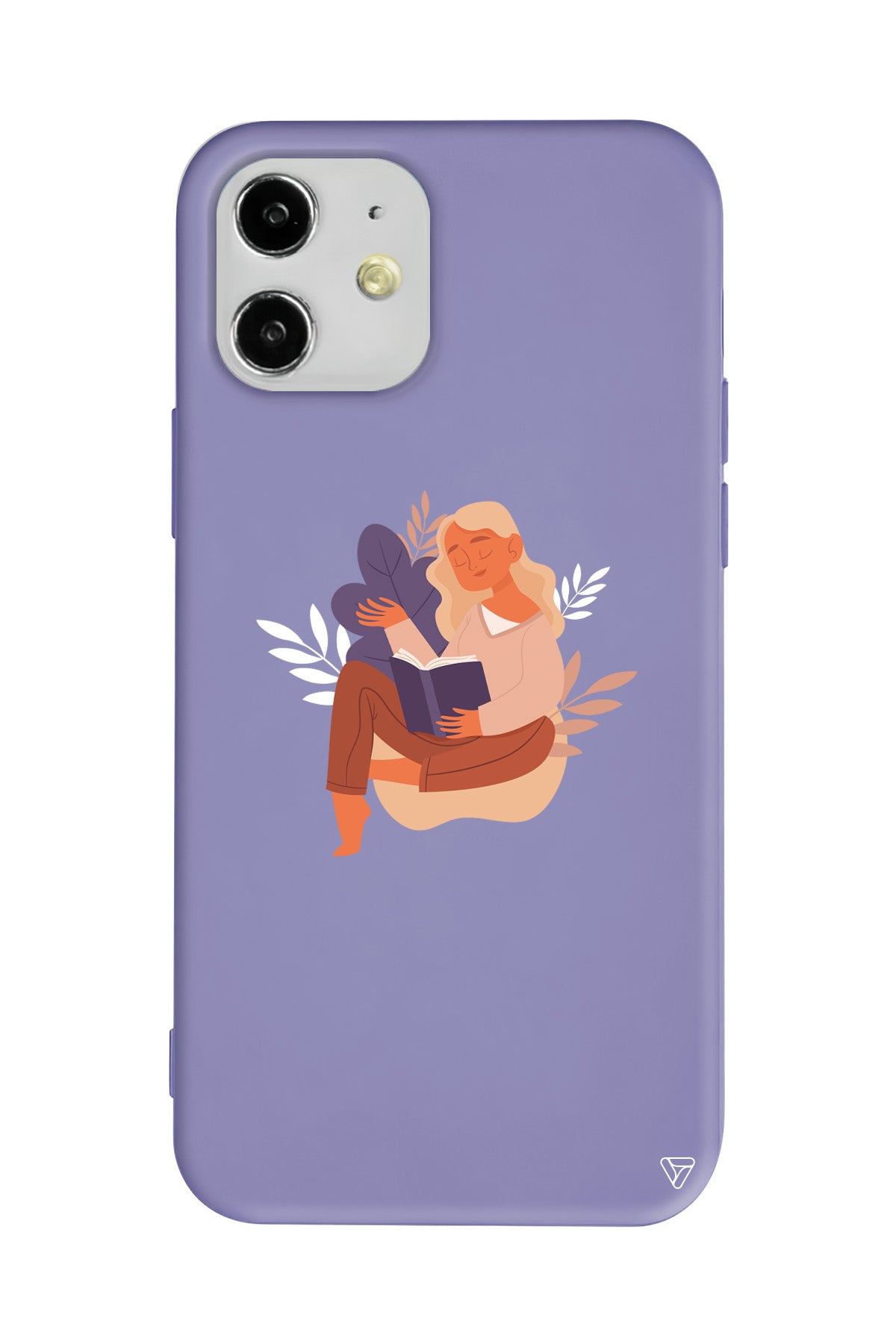 Book Lover Lansman Model İçi Kadife Silikon Telefon Kılıfı