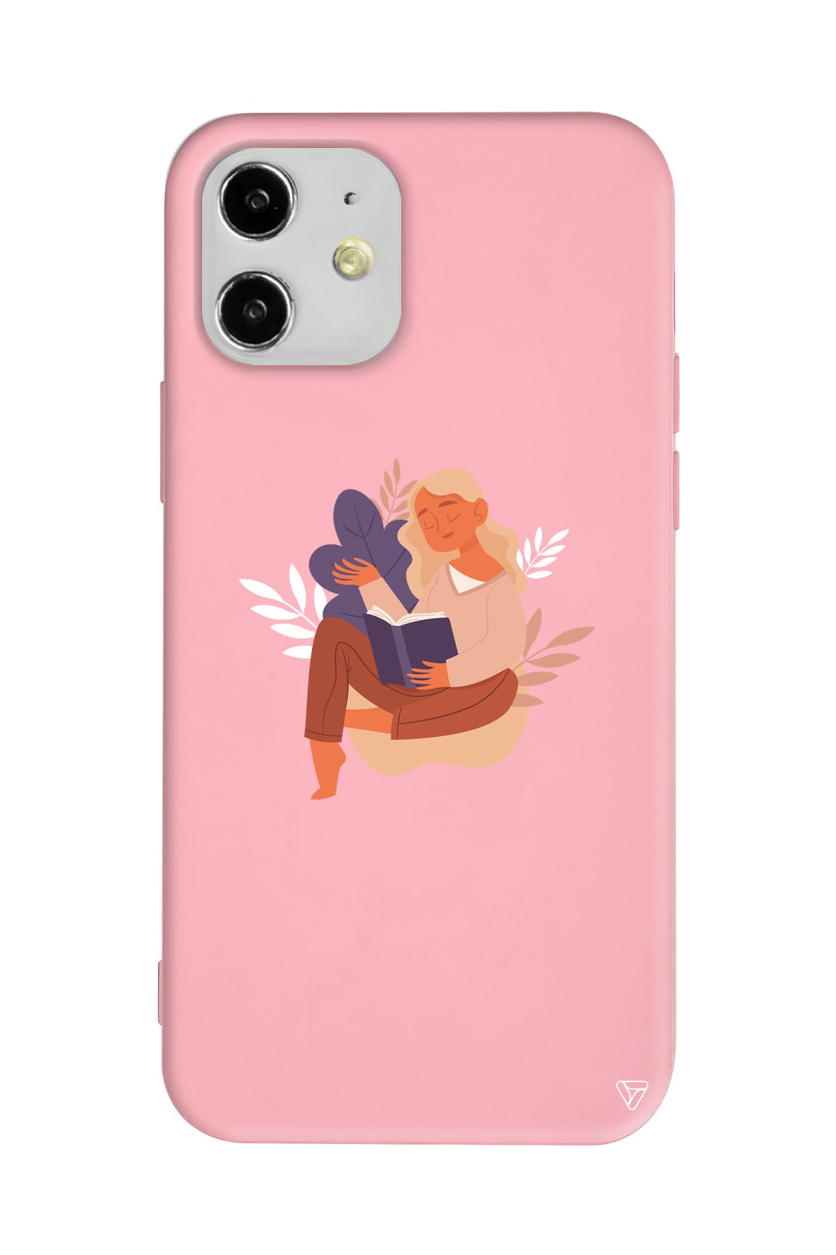 Book Lover Lansman Model İçi Kadife Silikon Telefon Kılıfı