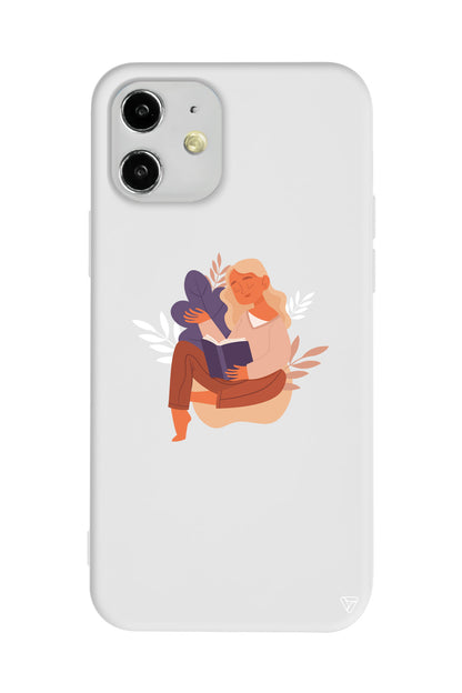 Book Lover Lansman Model İçi Kadife Silikon Telefon Kılıfı