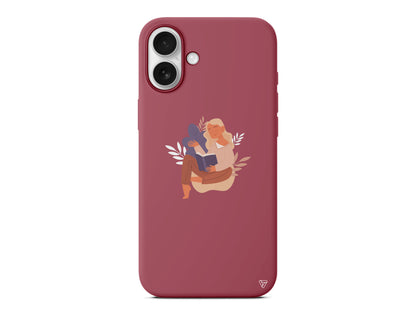 Book Lover Lansman Model İçi Kadife Silikon Telefon Kılıfı – Plus Serisine Özel