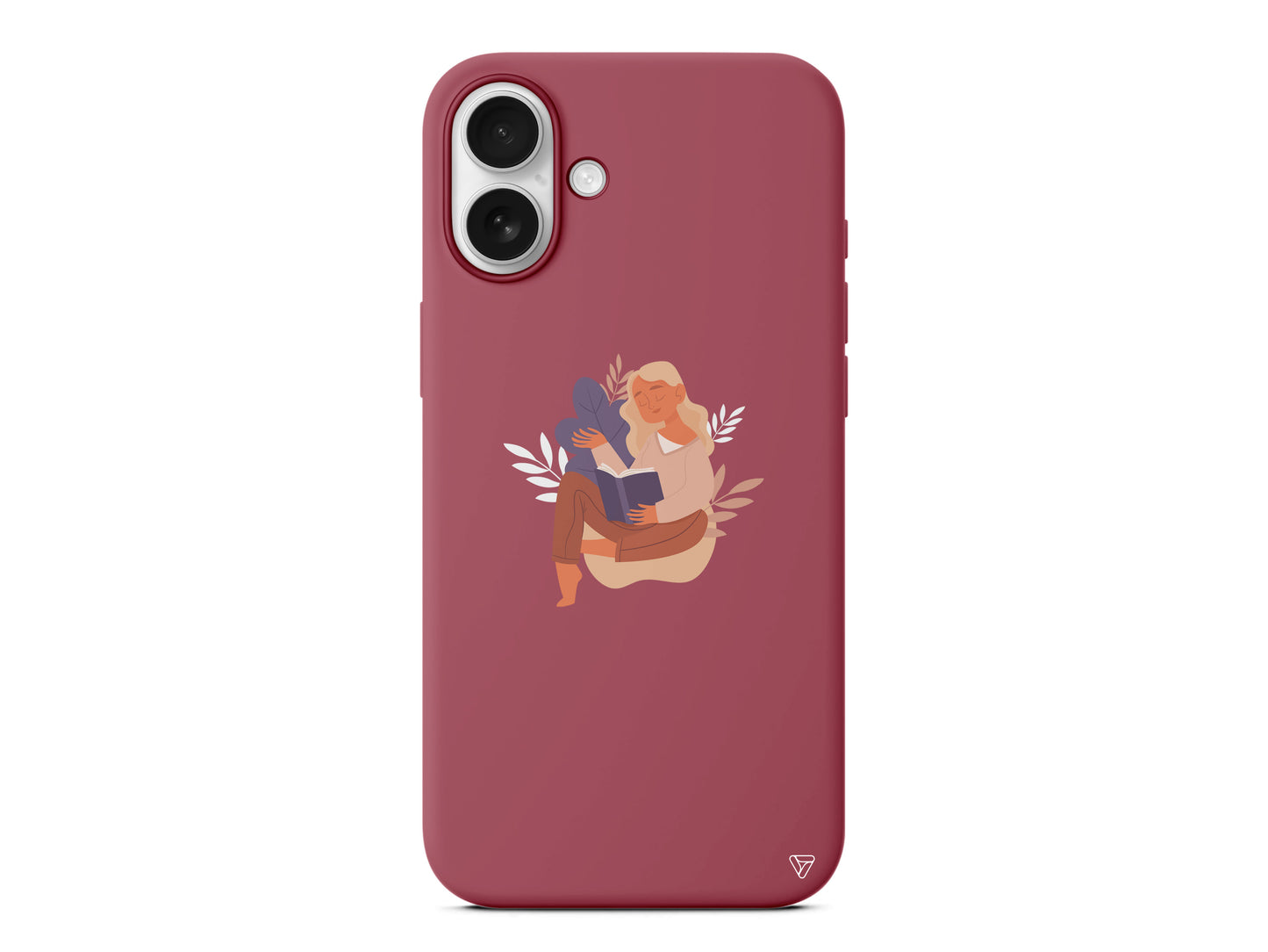 Book Lover Lansman Model İçi Kadife Silikon Telefon Kılıfı