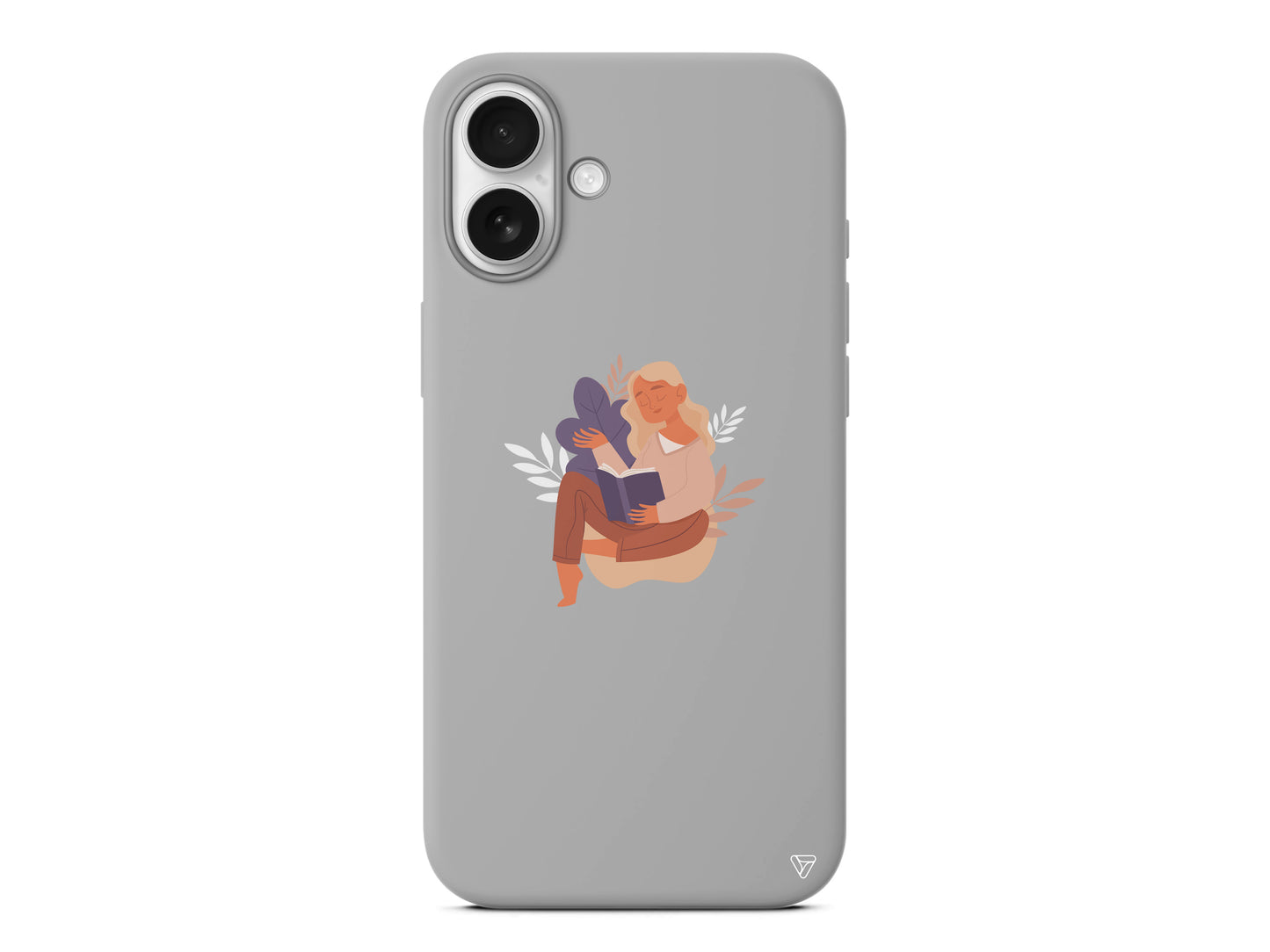 Book Lover Lansman Model İçi Kadife Silikon Telefon Kılıfı