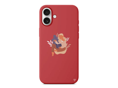 Book Lover Lansman Model İçi Kadife Silikon Telefon Kılıfı – Plus Serisine Özel