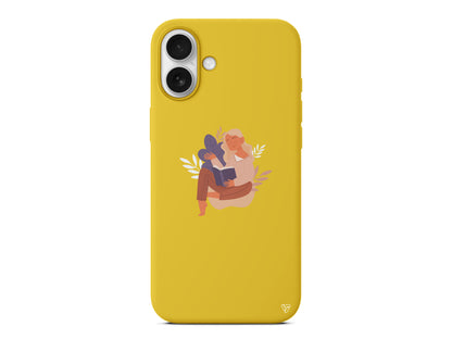 Book Lover Lansman Model İçi Kadife Silikon Telefon Kılıfı