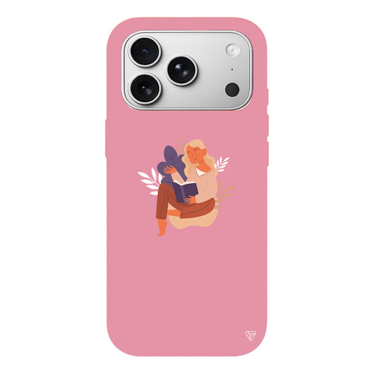 Book Lover Lansman Model İçi Kadife Silikon Telefon Kılıfı