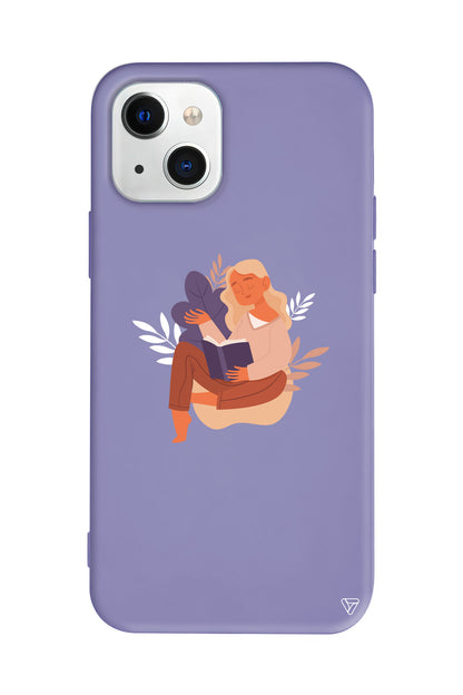 Book Lover Lansman Model İçi Kadife Silikon Telefon Kılıfı