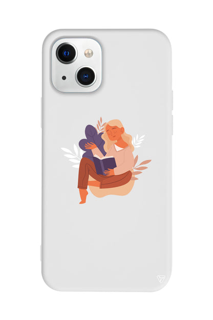 Book Lover Lansman Model İçi Kadife Silikon Telefon Kılıfı