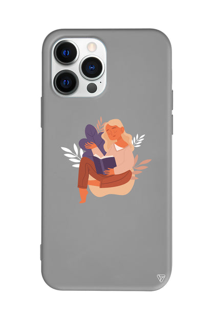 Book Lover Lansman Model İçi Kadife Silikon Telefon Kılıfı