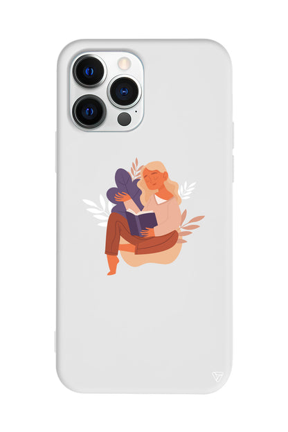 Book Lover Lansman Model İçi Kadife Silikon Telefon Kılıfı