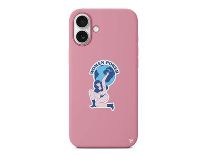 World Up Woman Lansman Model İçi Kadife Silikon Telefon Kılıfı