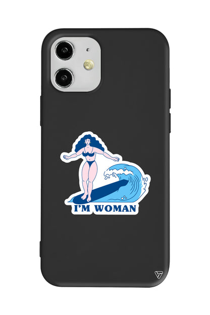 Surf Queen Lansman Model İçi Kadife Silikon Telefon Kılıfı
