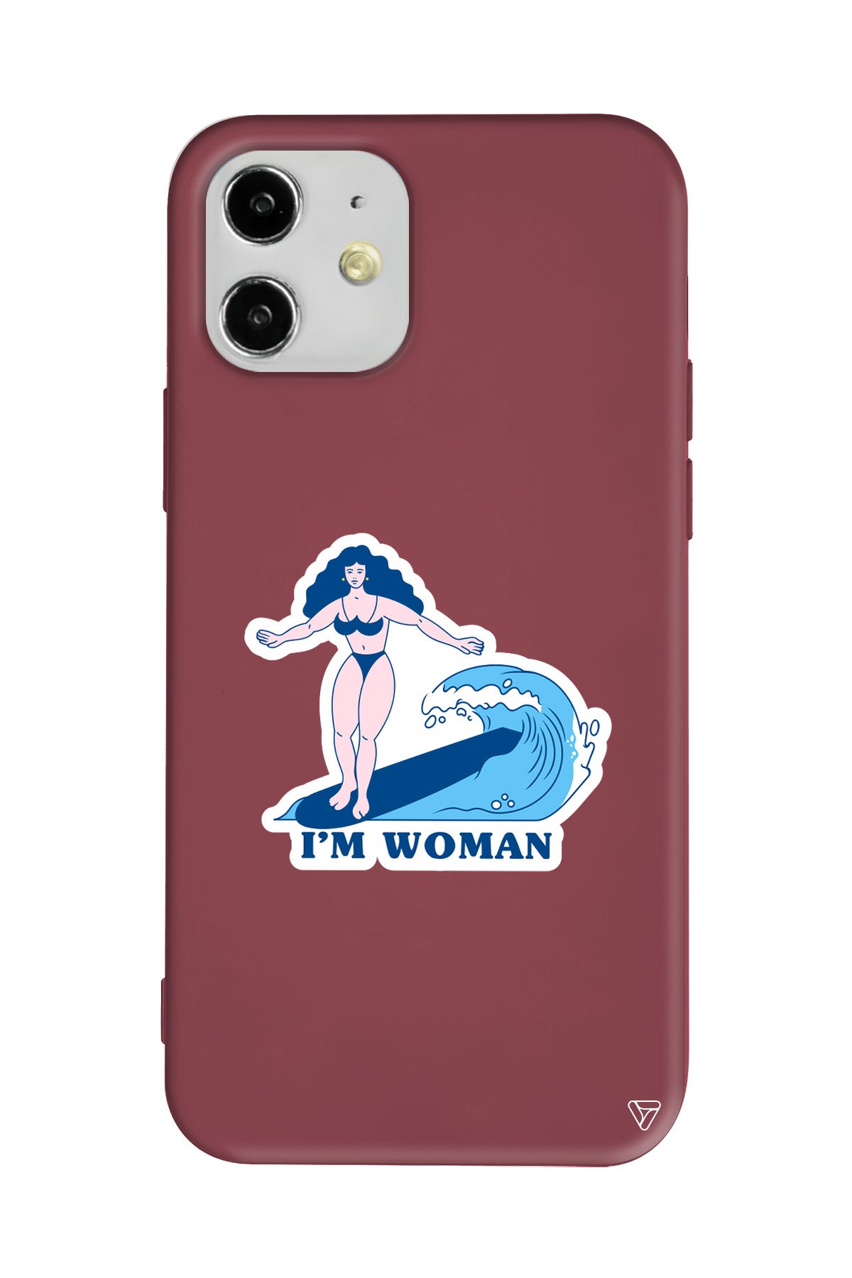 Surf Queen Lansman Model İçi Kadife Silikon Telefon Kılıfı