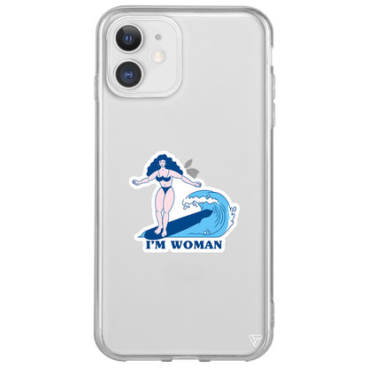 Surf Queen Lansman Model İçi Kadife Silikon Telefon Kılıfı