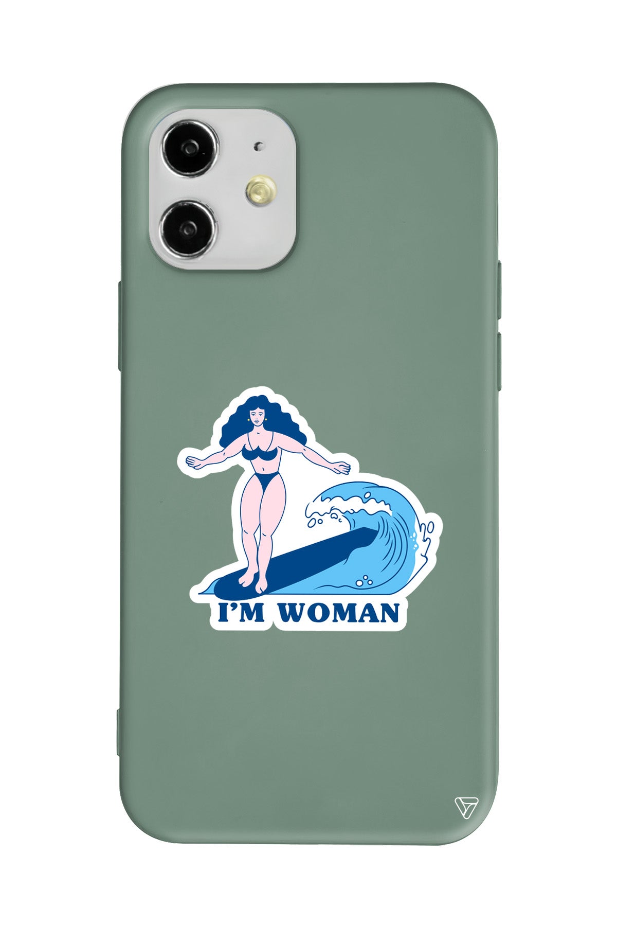 Surf Queen Lansman Model İçi Kadife Silikon Telefon Kılıfı