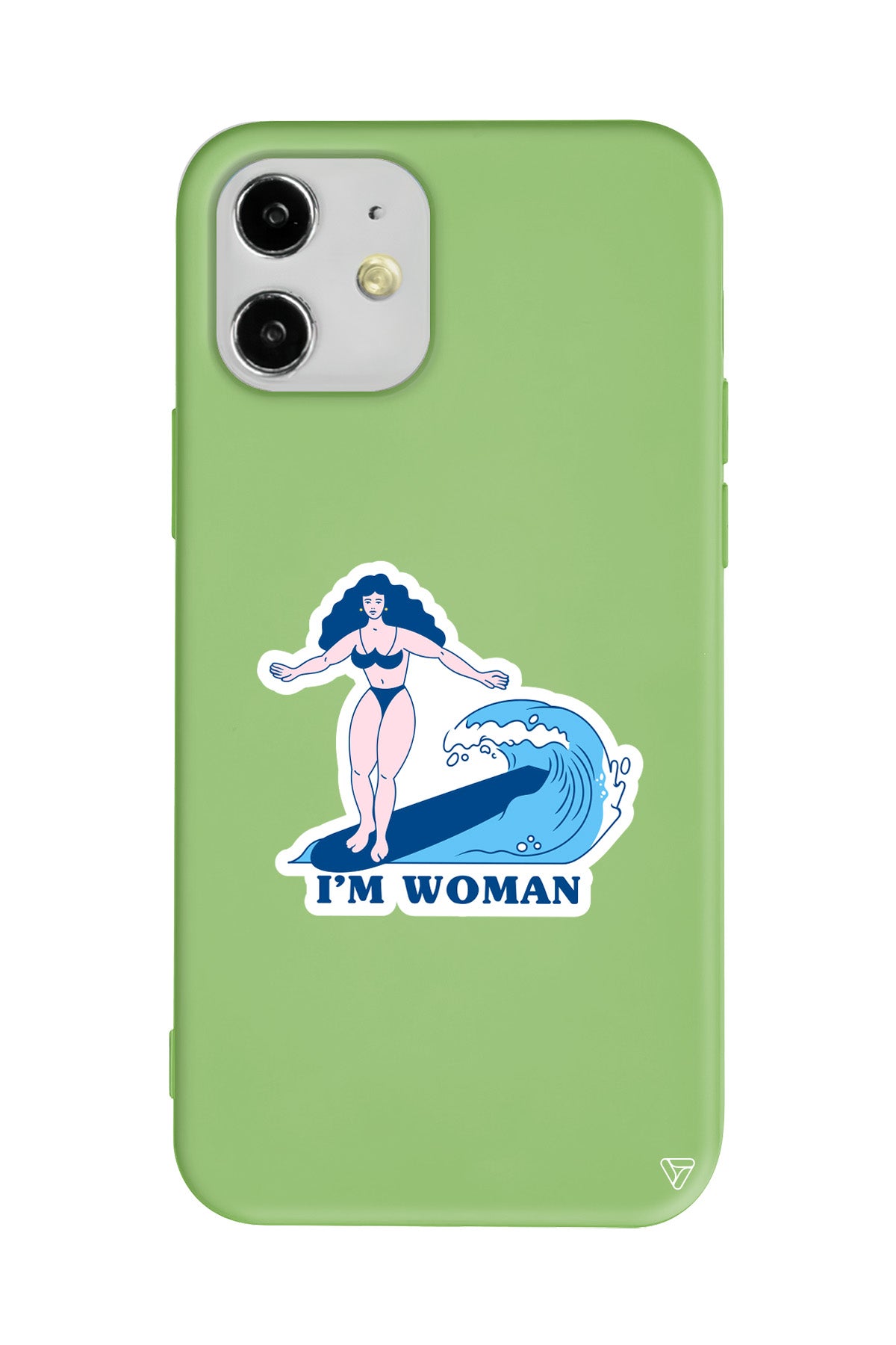 Surf Queen Lansman Model İçi Kadife Silikon Telefon Kılıfı