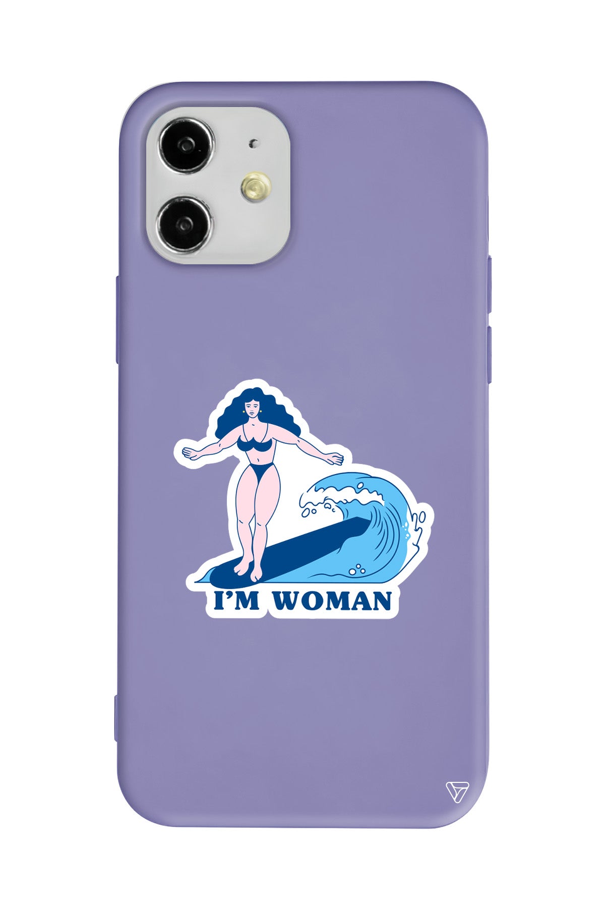 Surf Queen Lansman Model İçi Kadife Silikon Telefon Kılıfı