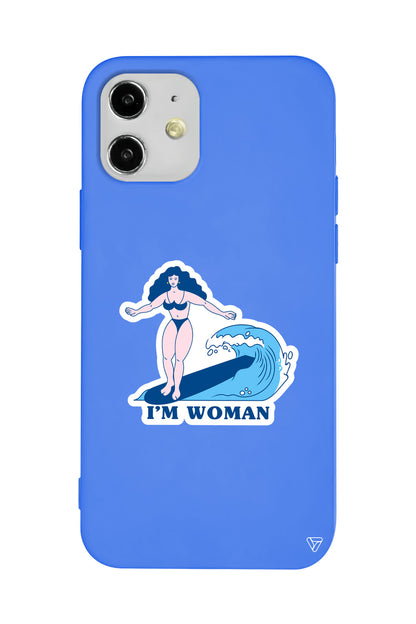 Surf Queen Lansman Model İçi Kadife Silikon Telefon Kılıfı