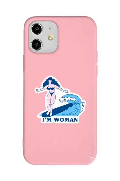 Surf Queen Lansman Model İçi Kadife Silikon Telefon Kılıfı