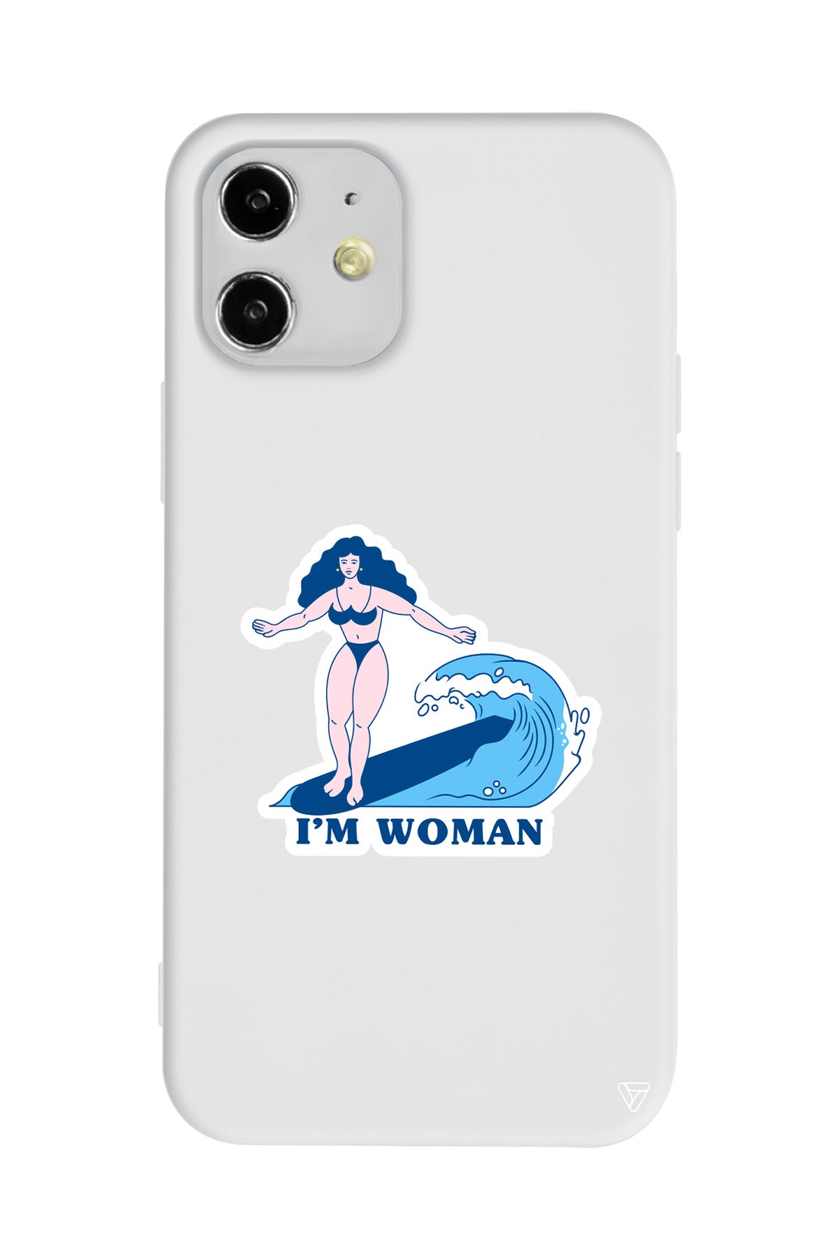 Surf Queen Lansman Model İçi Kadife Silikon Telefon Kılıfı