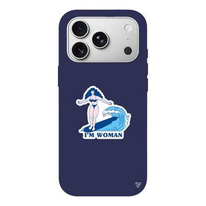 Surf Queen Lansman Model İçi Kadife Silikon Telefon Kılıfı