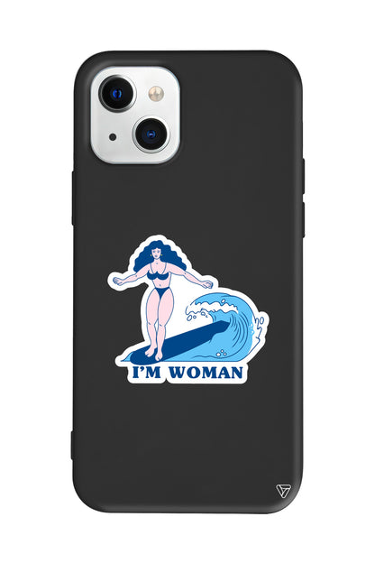 Surf Queen Lansman Model İçi Kadife Silikon Telefon Kılıfı