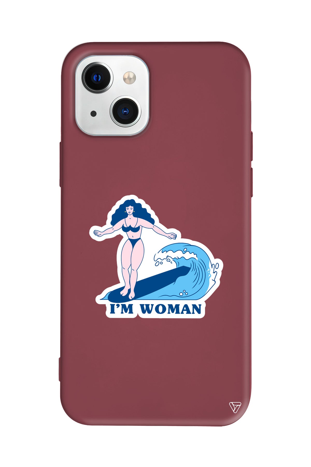 Surf Queen Lansman Model İçi Kadife Silikon Telefon Kılıfı