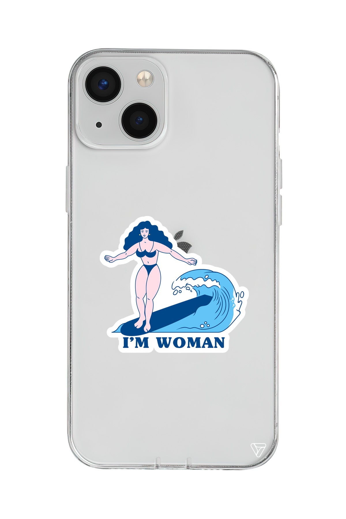 Surf Queen Lansman Model İçi Kadife Silikon Telefon Kılıfı