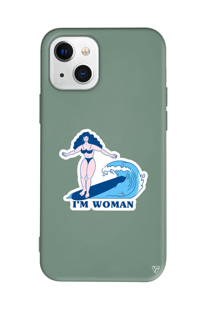 Surf Queen Lansman Model İçi Kadife Silikon Telefon Kılıfı – Plus Serisine Özel