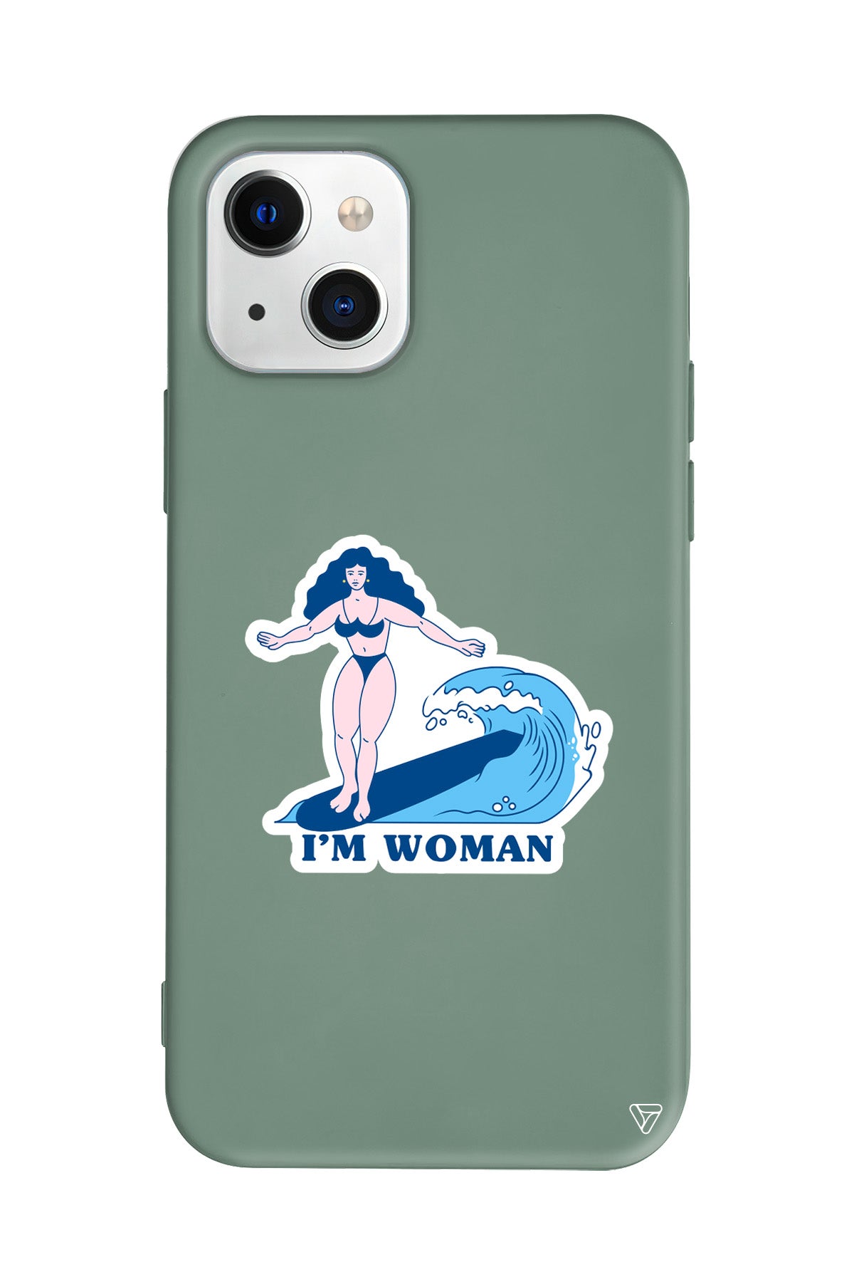Surf Queen Lansman Model İçi Kadife Silikon Telefon Kılıfı