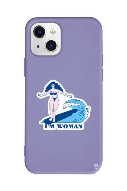 Surf Queen Lansman Model İçi Kadife Silikon Telefon Kılıfı – Plus Serisine Özel