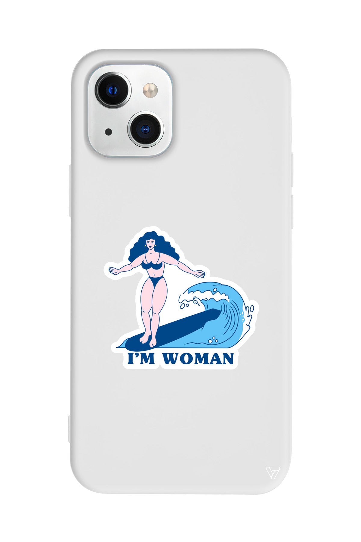 Surf Queen Lansman Model İçi Kadife Silikon Telefon Kılıfı