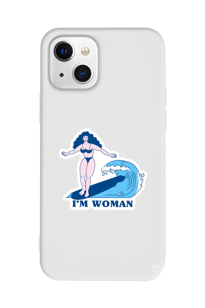 Surf Queen Lansman Model İçi Kadife Silikon Telefon Kılıfı