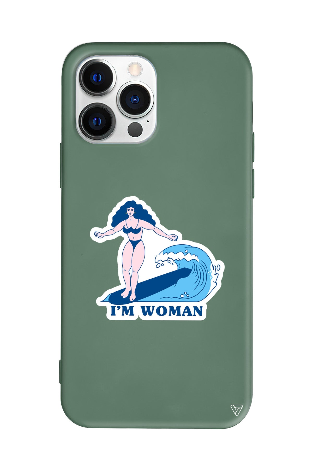 Surf Queen Lansman Model İçi Kadife Silikon Telefon Kılıfı