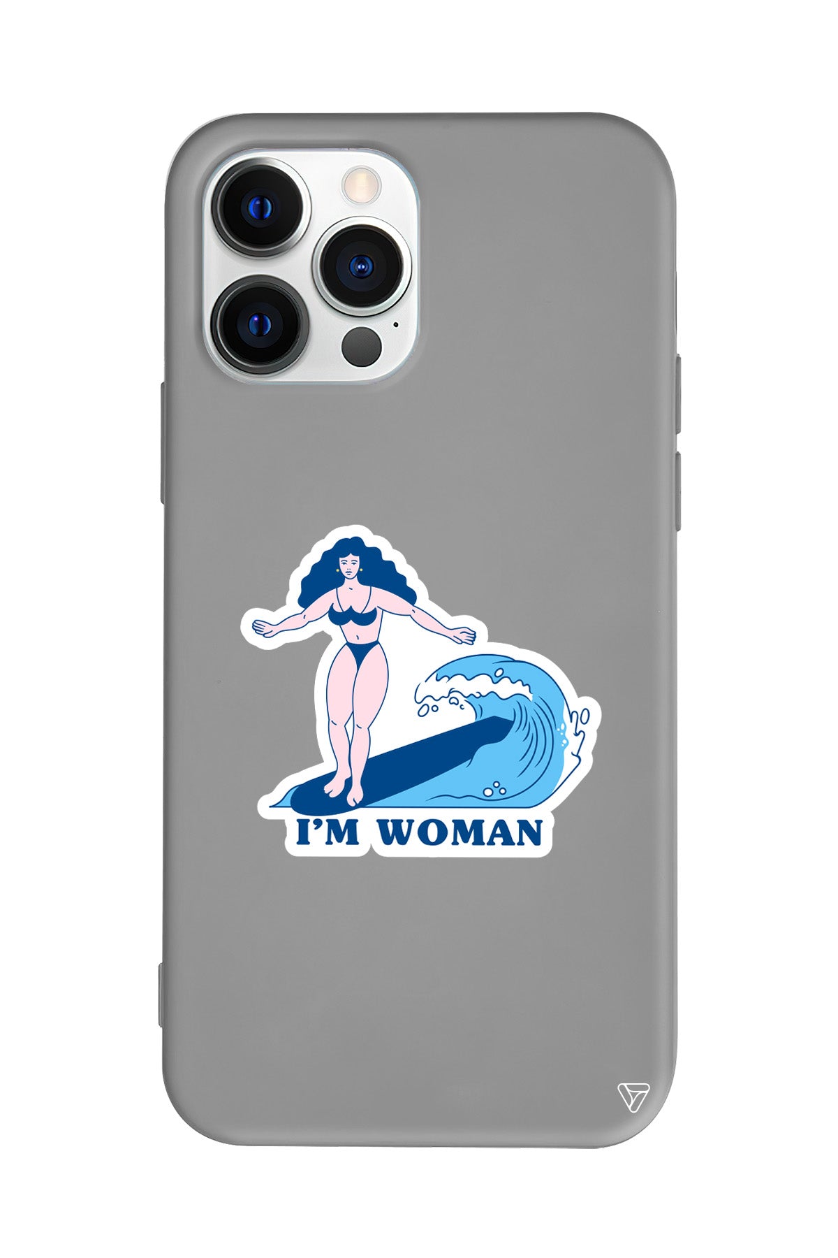 Surf Queen Lansman Model İçi Kadife Silikon Telefon Kılıfı