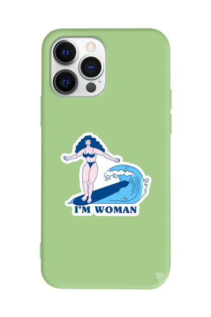 Surf Queen Lansman Model İçi Kadife Silikon Telefon Kılıfı
