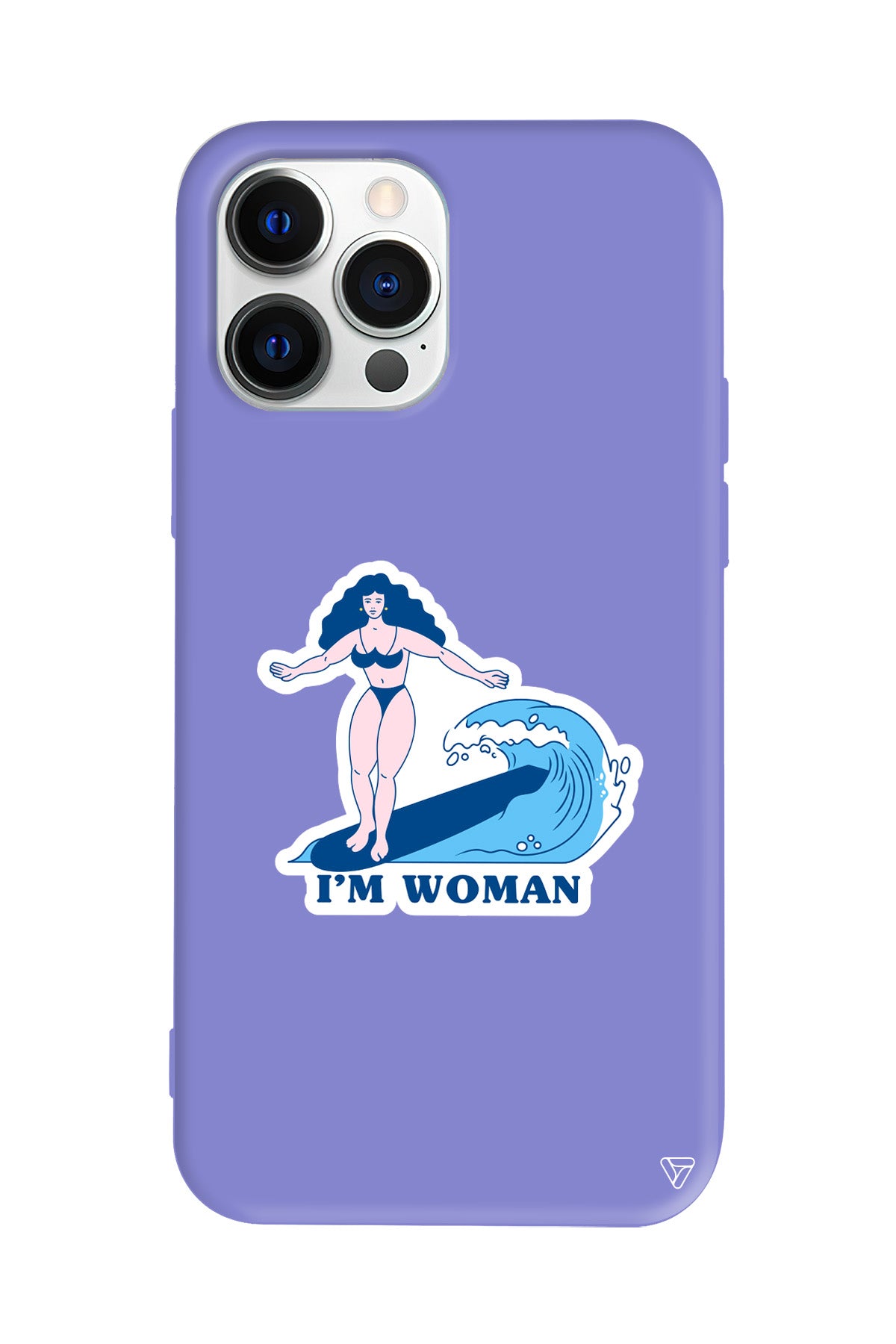 Surf Queen Lansman Model İçi Kadife Silikon Telefon Kılıfı