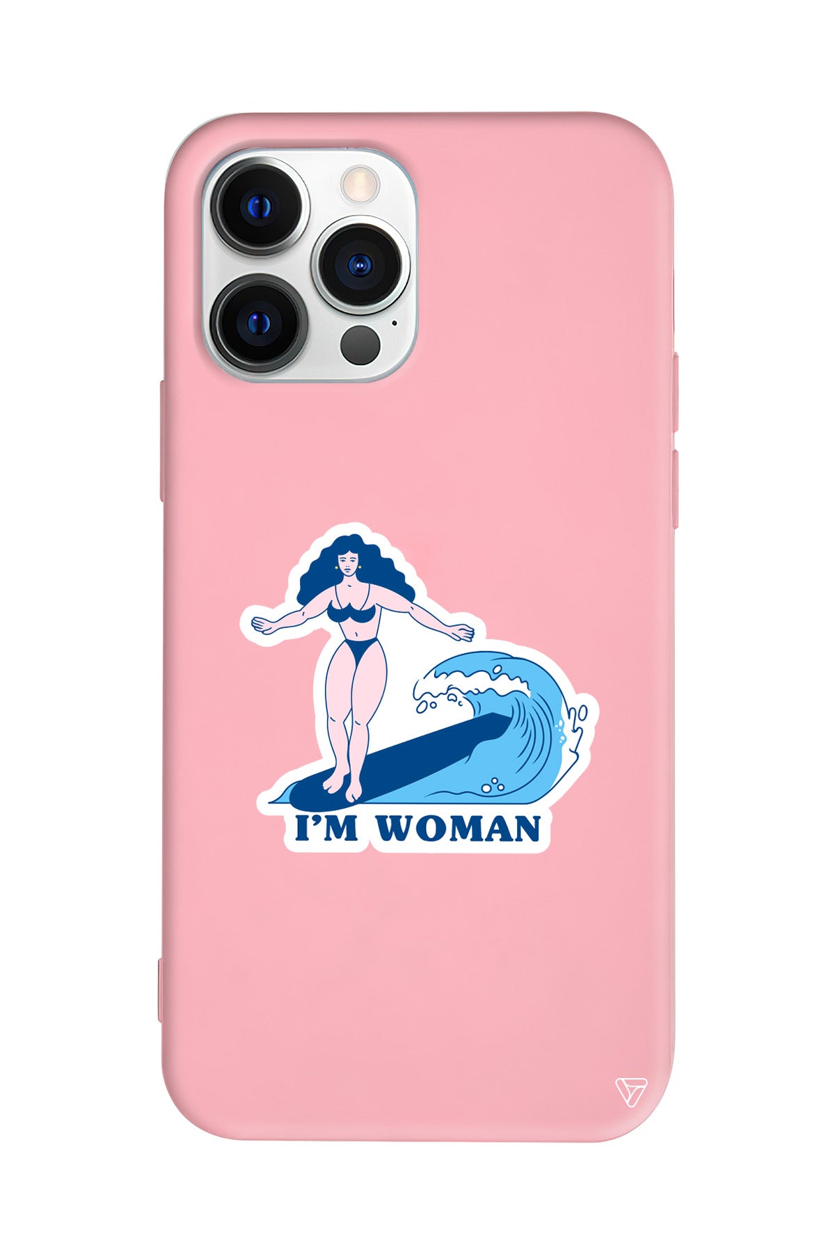 Surf Queen Lansman Model İçi Kadife Silikon Telefon Kılıfı