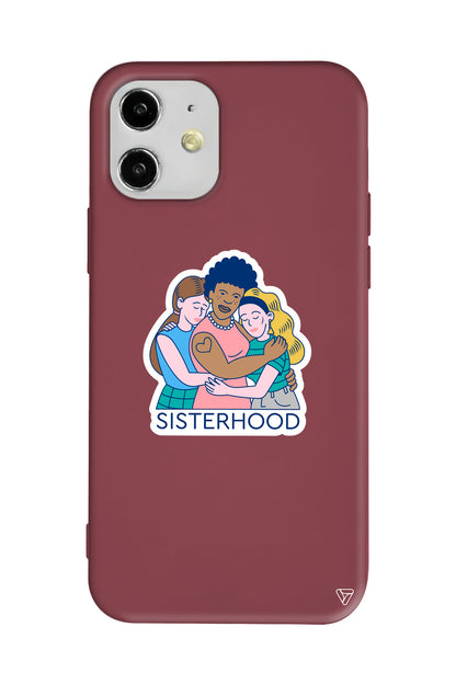 Sisterhood Lansman Model İçi Kadife Silikon Telefon Kılıfı