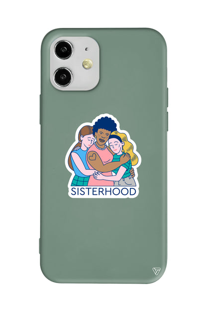 Sisterhood Lansman Model İçi Kadife Silikon Telefon Kılıfı