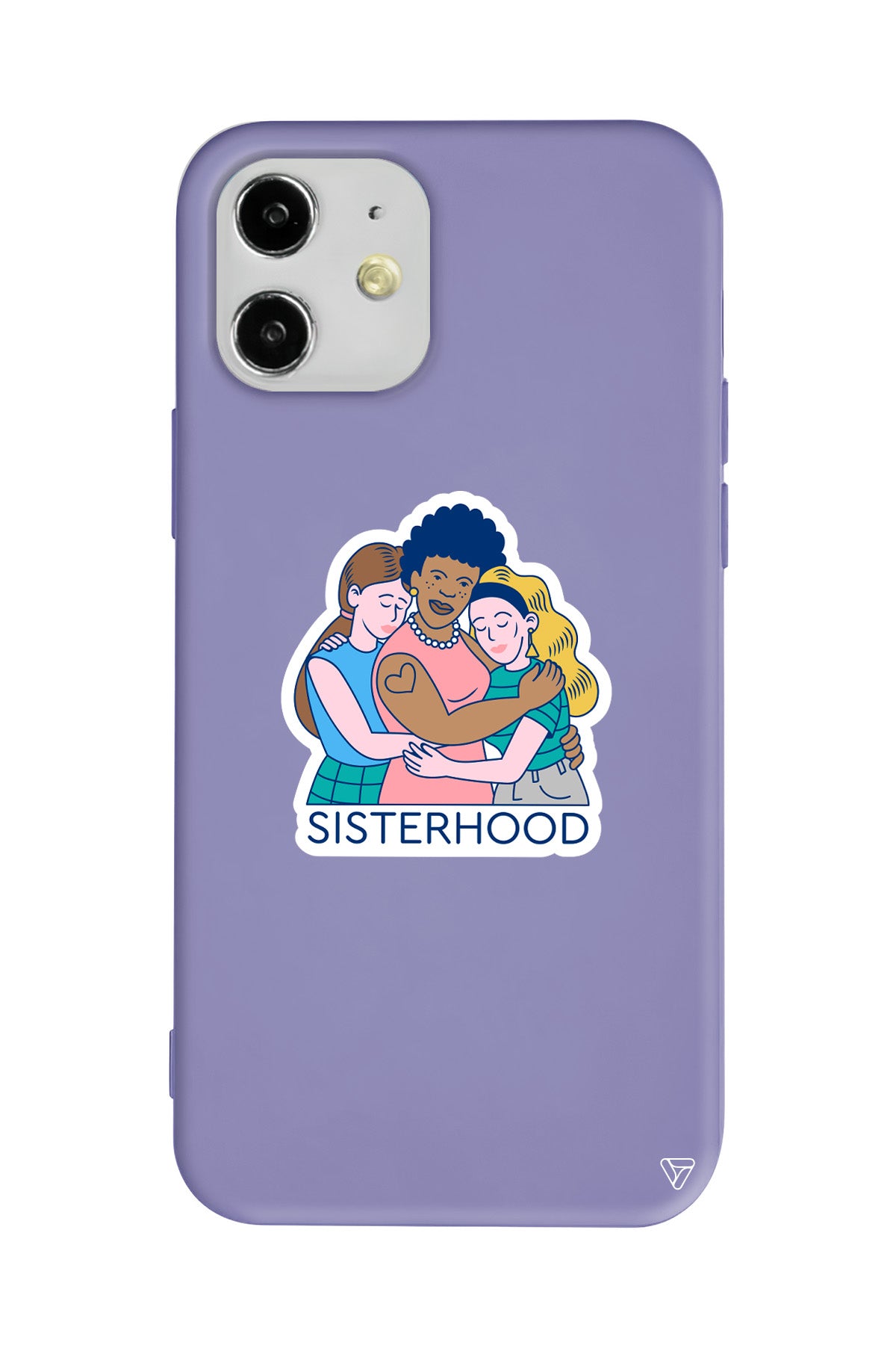 Sisterhood Lansman Model İçi Kadife Silikon Telefon Kılıfı
