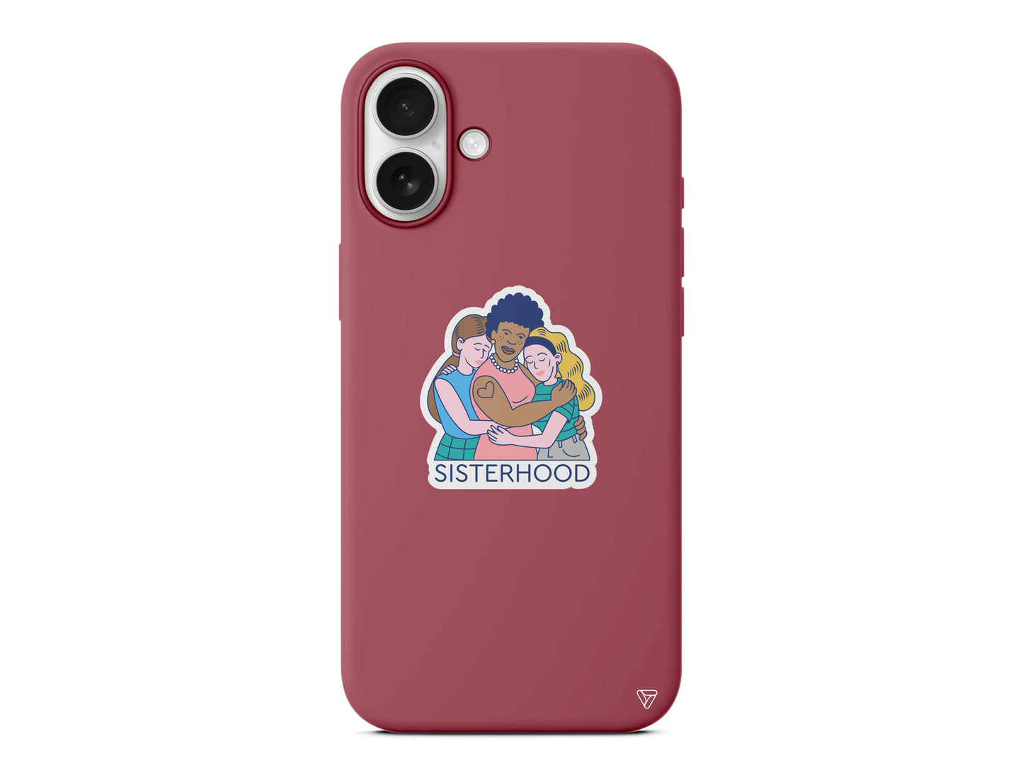 Sisterhood Lansman Model İçi Kadife Silikon Telefon Kılıfı