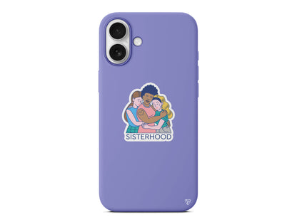 Sisterhood Lansman Model İçi Kadife Silikon Telefon Kılıfı – Plus Serisine Özel